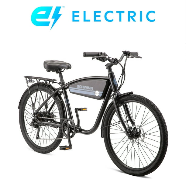 Schwinn EC1 Cruiser Electric Bike, 7 Speeds, 26inch Wheels, Mens