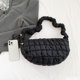 thumbnail image 3 of Bolso bandolera para mujer, bolso de mano informal plisado con nube para mujer, bolso de mano sencillo para chicas, 3 of 8