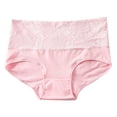 thumbnail image 2 of uublik Period Panties Women Pink High Waisted Postpartum Underwear Soft Stretch Panties Full Coverage Briefs, 2 of 2