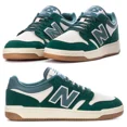 thumbnail image 1 of New NEW BALANCE BB480 Athletic Sneaker Running shoes Mens white green all sizes, 1 of 5