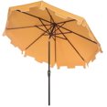 thumbnail image 2 of Safavieh Outdoor Collection Parasol de marché à manivelle Zimmerman avec rabat, 2 of 6