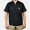 Black, variant on Ben Davis Men's Short Slv Solid Color Cotton Blend 1/2 Zip Shirt Black 5XL