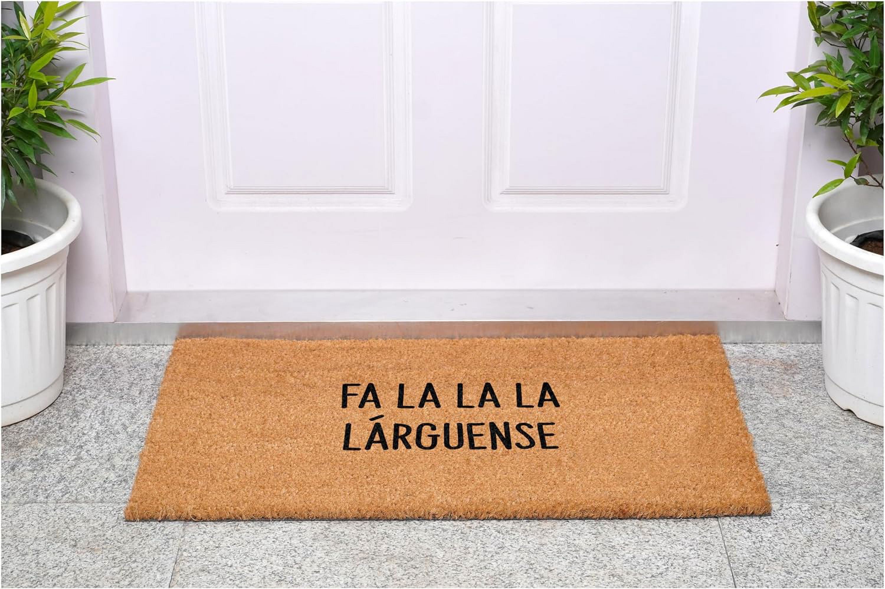 Calloway Mills 113361729 Fa La La La Larguense Spanish Doormat 17" x 29"
