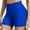 Blue, variant on Women's Casual Summer Shorts Seamless Knitted Yoga Sport And Fitness Shorts Casual Trendy Outfits