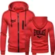 thumbnail image 3 of Nuevo EVERLAST, ropa deportiva de otoño e invierno para hombre, Sudadera con capucha sencilla a la moda con cremallera, chaqueta lisa, ropa deportiva estampada para hombre, top informal cálido, 3 of 5