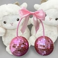 thumbnail image 4 of dajkiuy Disco Balls with Bow, Sparkle Disco Party Decor for Home, Wedding, Valentine's Gift, 4 of 7