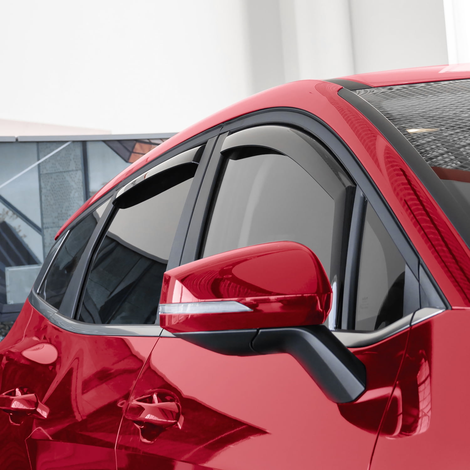 Voron Glass in-Channel Extra Durable Rain Guards for Kia Sportage 2023-2025, Window Deflectors, Vent Window Visors, 4 Pieces - 200671