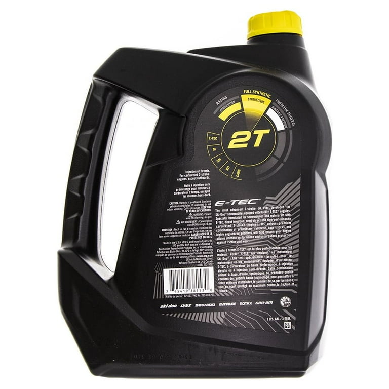 Ski-Doo Synthetic 2-Stroke Engine Oil, E-TEC Injection, 1 Gallon
