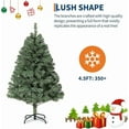 thumbnail image 6 of 6FT Unlit Artificial Christmas Tree with Hard Needle and PVC Branches, Full Shape, Plastic Stand, Indoor Holiday Decoration, 6 of 8
