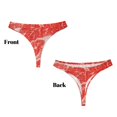 thumbnail image 3 of Balery Beef Steaks Tangas de Algodón para Mujer con Estampado – Ropa Interior Sexy, Transpirable, G-string-Large, 3 of 6