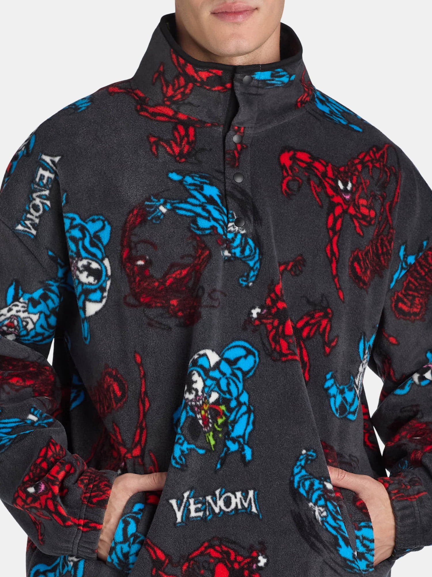 Venom Men's & Big Men's Polar Fleece Sweatshirt, Sizes XS-3XL