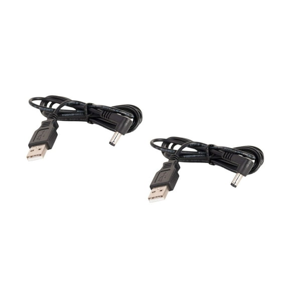 2 Pack - Sirius XM Satellite Radio 5 Volt USB Power Cables for Use with PowerConnect Cradles and Docks, Works with XDPIV1, XDPIV2, SXVD1, and SXBTD1V1 Cradles