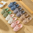 thumbnail image 4 of Esaierr Womens Fuzzy House Slippers Plush Cartoon Slippers Outdoor Indoor Warm Cotton Bedroom Shoes, 4 of 9