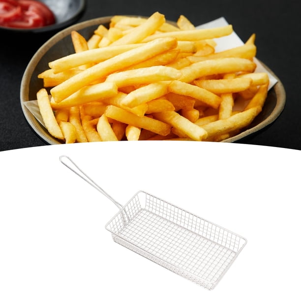 Cesta De Acero Para Freír Patatas Fritas, Cesta De Freidora De Alambre, Mini Patatas Fritas De Acero Inoxidable, Cestas Para Freír, Colador De Presentación De