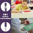 thumbnail image 2 of 12 Pcs Black Ink Ballpoint Pen with Stylus Tip, 1.0 mm Metal Pen Stylus Pen for Touch Screens, 2 in 1 Thank You Pen Gift for Friends, Colleagues, Coworker, Office, Family, 2 of 7