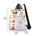 thumbnail image 3 of FORMRS Women's Travel Backpack Purse Anti-Theft Hidden Pockets Casual Shoulder Bag, Minimalist Geometric Pattern, 3 of 7