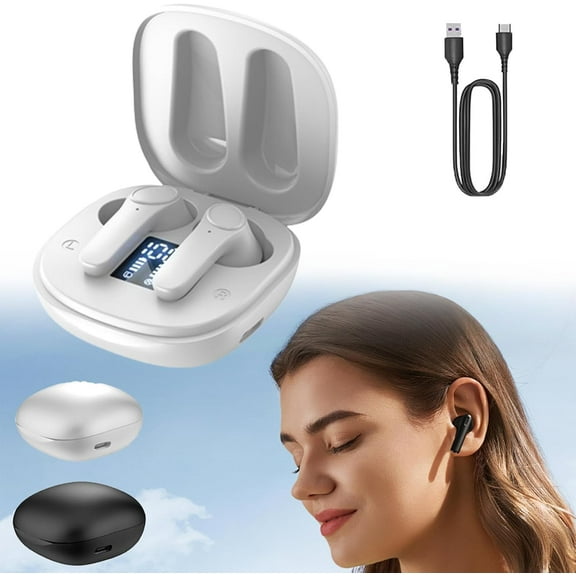 Verbo Buds Translation Earbuds - Breaking Down Language Barriers, Supports 144 Languages, VerboBuds Real-Time Translator Earbuds, 4 Modes and Scenarios, Support Offline Translation (White * 1)