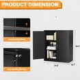 thumbnail image 4 of STANI Metal Storage Cabinet with 2 Adjustable Shelves, Steel Counter Cabinet with Lockable Doors for Home Office, 4 of 10