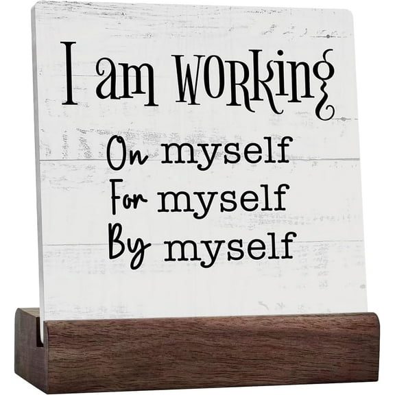 Office Decorations For Work Encouragement Gifts For Coworkers Friends Farmhouse Office Decor Wood Ceramic Table Sign For Home Gym Bedroom Living Room School Classroom Shelf Table Desk Decorations
