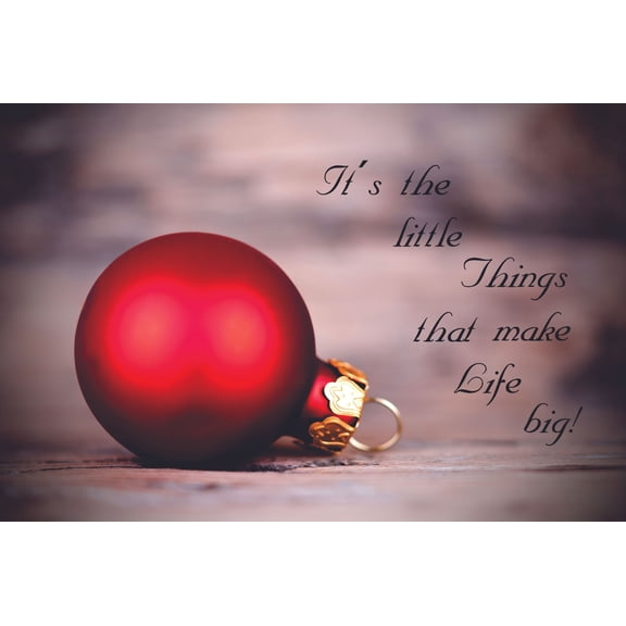 Little Things Make Life Big Life Quote Customized Wall Decal - Custom Vinyl Wall Art - Personalized Name - Baby Girls Boys Kids Bedroom Wall Decal Room Decor Wall Stickers Decoration Size (20x40 inch)