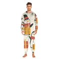 thumbnail image 2 of Penguins with Gifts Adult Onesie Pajamas Slim Fit Christmas One Piece Suit Pjs for Women and Men Hooded Zipper, 2 of 7