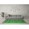 thumbnail image 3 of Ahgly Company Indoor Square Oriental Emerald Green Industrial Area Rugs, 8' Square, 3 of 4