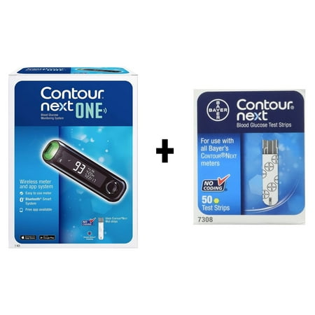 Contour Next ONE Blood Glucose Monitoring System + 50 Test Strips
