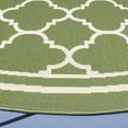 thumbnail image 5 of Safavieh Courtyard Alina Geometric Quatrefoil Indoor/Outdoor Area Rug, Green/Beige, 6'7" x 6'7" Round, 5 of 12