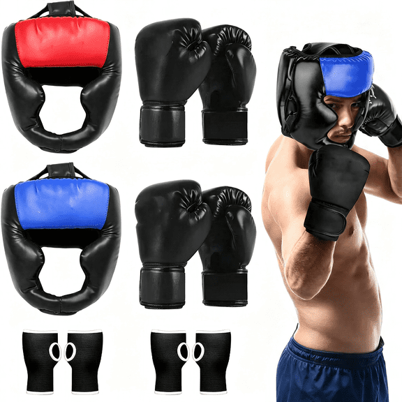 CUDIAO Sparring Head Guard with Gloves - Boxing Safety Headgear for Mma, Kickboxing, Muay Thai & Boxing - Adult & Kids Boxing Headgear
