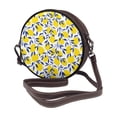 thumbnail image 2 of Lsque Tropical Lemon Pattern Shoulder Bag – Microfiber Leather Crossbody with Detachable Strap & Handle Ring, Waterproof & Durable, Elegant Everyday Carry, 2 of 5