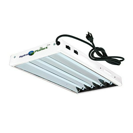 Hydroplanet™ T5 2ft 4lamp Fluorescent Ho Bulbs Included for Indoor Horticulture Gardening T5 Grow Lights Fixtures (8