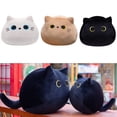 thumbnail image 4 of BUYISI Coussin en Peluche Chat Noir 3D Jouet en Peluche Mignon Forme de Chat Design Coussin de Canapé 8Cm, 4 of 7