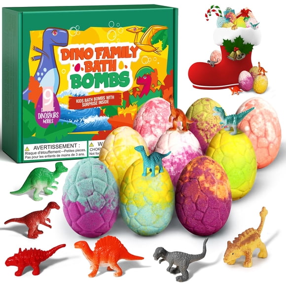 Bath Bombs, calendario de adviento, 2024, dinosaurios, juguetes para niños