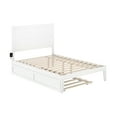 thumbnail image 3 of AFI NoHo 14" Full Wood Platform Bed Frame with Twin Trundle, White, 3 of 7
