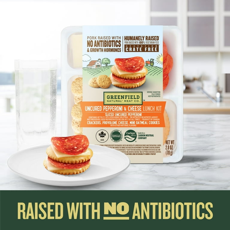 Greenfield Natural Meat Sliced Pepperoni Stacker Lunch Kit