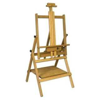 Creative Mark Mirage Studio Artist Painters H Frame Easel - Portable  LightWeight Art Easel with Storage for Adults - Fully Adjustable with  Wheels for Portability and Storage - Natural Elm Wood Finish 