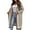 Khaki, variant on PMVFHDE Women's Autumn Winter Casual Versatile Color Block Cute Warm Hooded Long Length Cardigan Sweater Mint Green,M