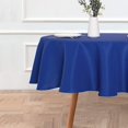 thumbnail image 1 of WYZZHY 6 Pack Round Tablecloth  120 Inch White  Stain &amp; Wrinkle Resistant  Polyester  Table Cover for Dining Table  Buffet Parties &amp; Camping, 1 of 7