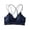 Blue, variant on Darzheoy Wire-Free Bra for Women Ladies Fashion Comfortable Breathable No Steel Sexy Lace Flowers Bra Underwear High Support Bras for Women One Size