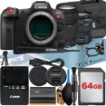 thumbnail image 1 of Canon EOS R5 C Mirrorless Cinema Camera with RF 24-105mm Lens + EF 75-300mm + 64GB Memory Card + Case + LED Flash + ZeeTech Accessory Bundle, 1 of 5