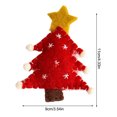 thumbnail image 2 of Colgante de pared decoración de árbol de Navidad colgador de puerta fieltro cálido chico juguete fiesta accesorios ventana adornos artesanía Kits de decoración para fiestas Árbol de Navidad rojo Yuarrent HA069395-01, 2 of 4