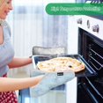 thumbnail image 7 of 2 Pack Pot Holders for Kitchen Heat Resistant Hot Pads Sets for Cooking Baking Pastel Blue Bows and Dots, 7 of 7