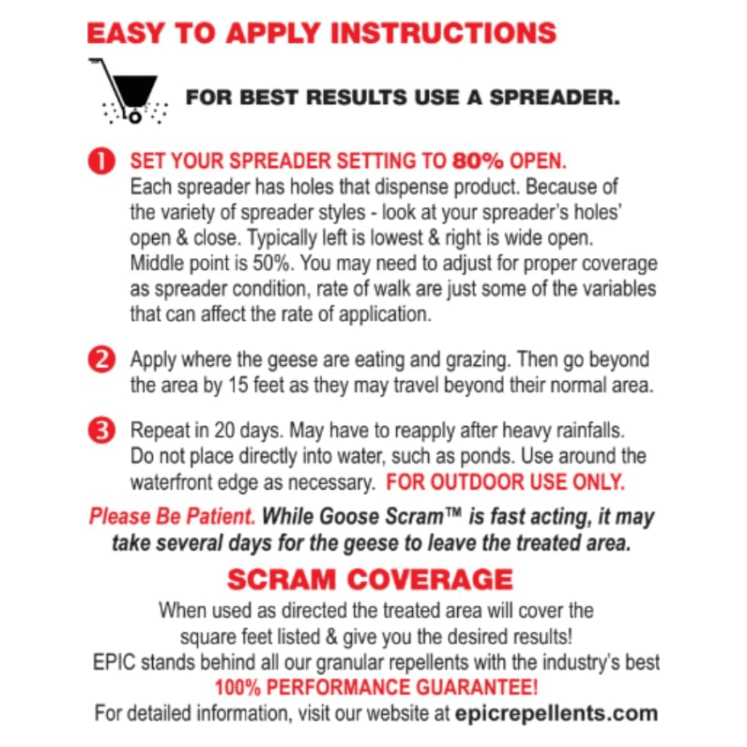 EPIC Gopher Scram All Natural Ready To Use Outdoor Granular Animal Repellent Resealable Bag, 10lbs
