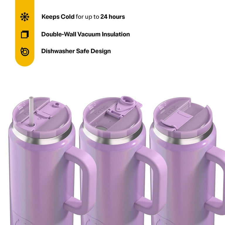 RTIC 64 oz Ceramic Lined Insulated Road Trip Tumbler, Leak