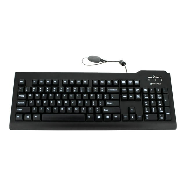 Seal Shield Silver Seal Glow Waterproof - Clavier - Rétroéclairé - USB - US - Étanche - Noir