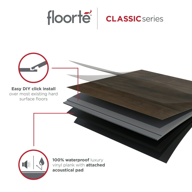 Frontier 7 in. x 48 in. Color Bramble, Luxury Vinyl Plank