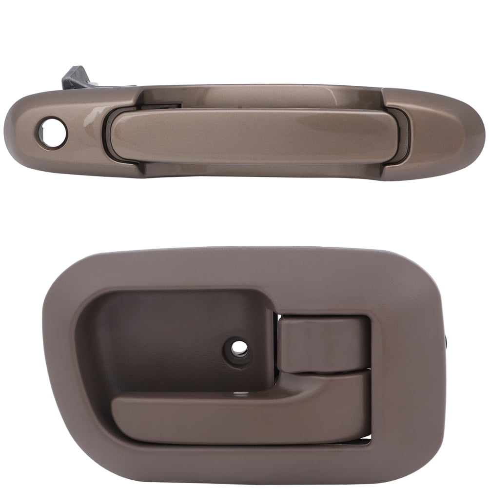 ECCPP Interior Door Handle Set (2Pcs) – Front/Rear Left+Right – Fits Toyota Corolla 1998-2002 – Beige