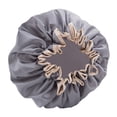 thumbnail image 1 of Gorro De Baño Doble Impermeable Para Mujer, Gorros De Satén, Cubrecabeza Reutilizable De Seda, 1 of 5