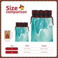 thumbnail image 3 of Rocae Teal Turquoise 1 Print Christmas Drawstring Linen Gift Bag with Drawstrings Treat Bag Goody Present Bags for Christmas Party Favor, 3 of 8