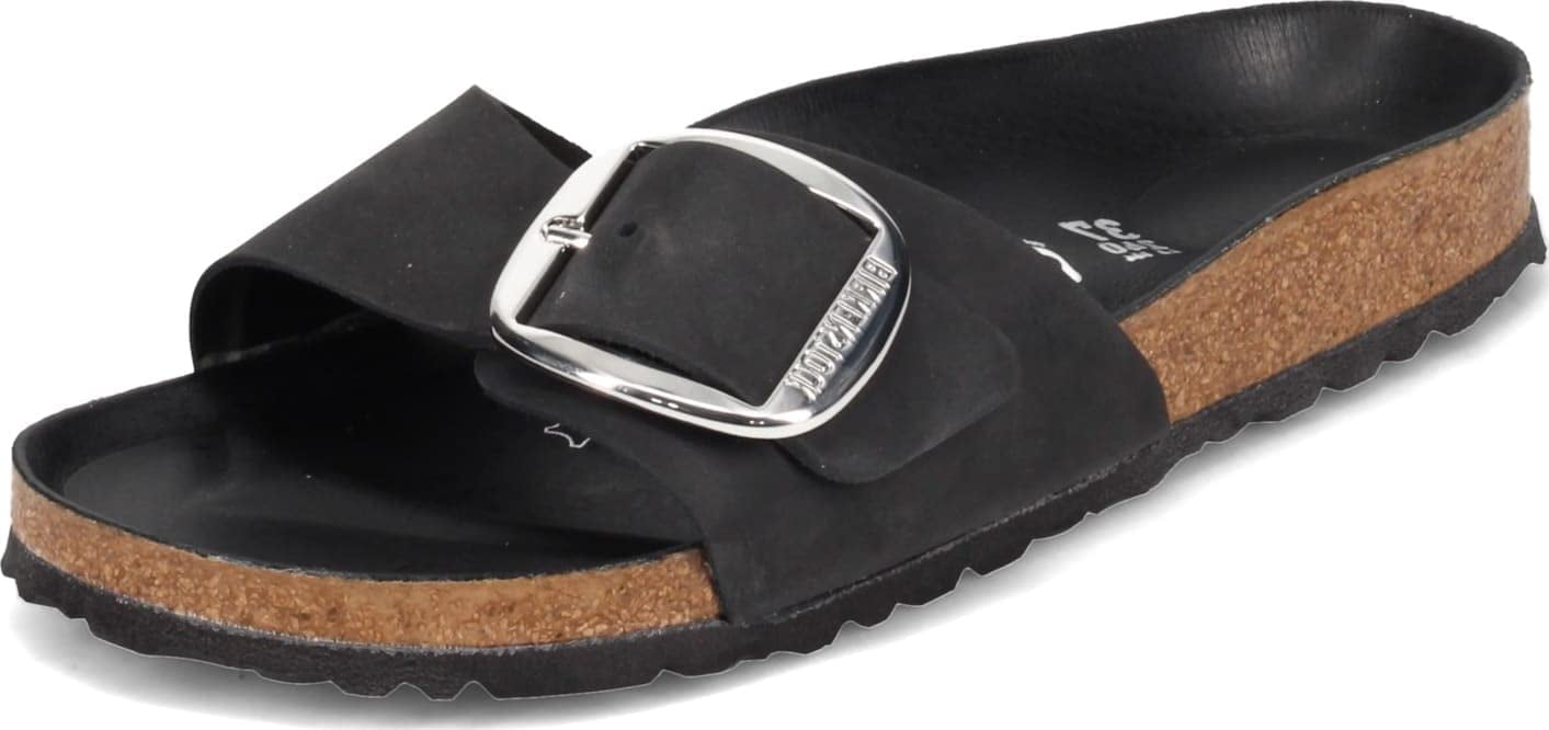 Birkenstock Madrid Big Buckle Black Leather 42 (US Women's 11-11.5) Narrow  | Walmart Canada